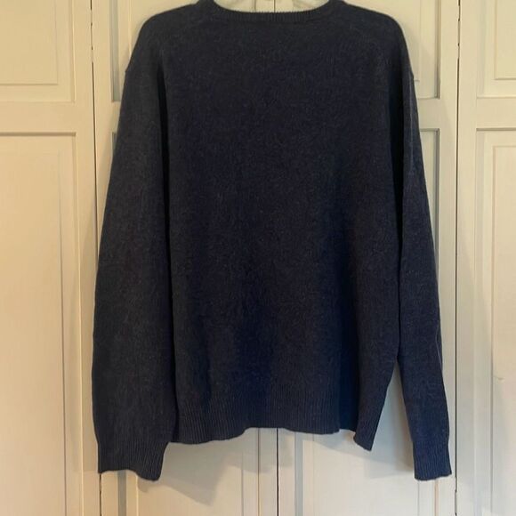 Polo Ralph Lauren XL blue 100% wool vneck sweater - Picture 6 of 10